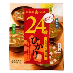 ひかり即席みそ汁 赤だし 24食