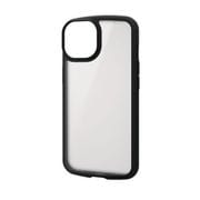 PM-A22ATSLFCSBK [iPhone 14/13用 ケース カバー ハイブリッド 耐衝撃 衝撃吸収 軽量 薄型ラップホール付 背面マット]