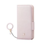 PM-A22APLFJM2PN [iPhone 14/13用 ケース カバー レザー 手帳型 マグネット フラップ 耐衝撃 衝撃吸収 スタンド機能付 フィンガースト]