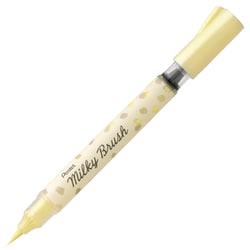 カラー筆ペン Milky Brush（ミルキーブラッシュ） パステルイエロー XGFH-PG
