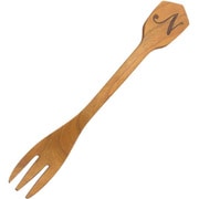 フォーク 14cm アルファベットフォーク 天然木 木製 カトラリー N MAF20CR-AN