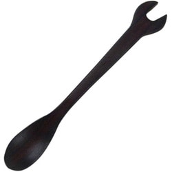 スプーン 14cm スパナ 工具 天然木 木製 シタン 籐芸 TSS-20-SK