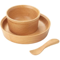 子供用食器 3点セット GRANDek EARTH 木製 天然木 ビーチ ギフトセット GD03-ETH