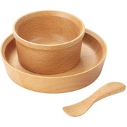 子供用食器 3点セット GRANDek EARTH 木製 天然木 ビーチ ギフトセット GD03-ETH