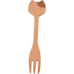 フォーク 13cm Mio ネコ カトラリー 食器 天然木 ビーチ ブチ MCAF19BE-SB