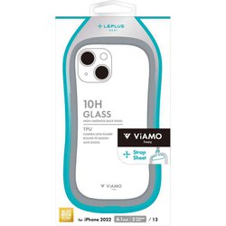 LN-IM22VMFLGY [iPhone 14用 耐傷・耐衝撃ハイブリッドケース 「ViAMO freely」 ライトグレー]