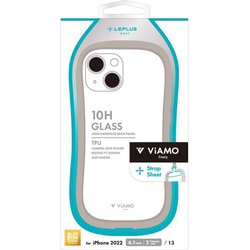 LN-IM22VMFBG [iPhone 14用 耐傷・耐衝撃ハイブリッドケース 「ViAMO freely」 ベージュ]