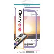 LN-IM22PLCPP [iPhone 14用 耐衝撃ハイブリッドケース 「Cleary」 ラベンダー]