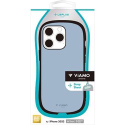 LN-IP22VMPLBL [iPhone 14 Pro用 耐衝撃ハイブリッドケース 「ViAMO personal」 ライトブルー]