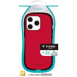 LN-IP22VMPSRD [iPhone 14 Pro用 耐衝撃ハイブリッドケース 「ViAMO personal」 ソリッドレッド]