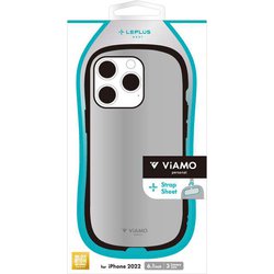 LN-IP22VMPKSV [iPhone 14 Pro用 耐衝撃ハイブリッドケース 「ViAMO personal」 メタルシルバー]