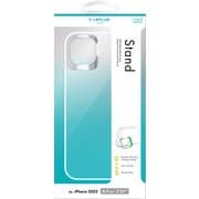 LN-IA22CSDCL [iPhone 14 Plus用 スタンド付き耐衝撃ハイブリッドケース 「UTILO Stand」 クリア]