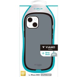 LN-IA22VMPGY [iPhone 14 Plus用 耐衝撃ハイブリッドケース 「ViAMO personal」 ダークグレー]