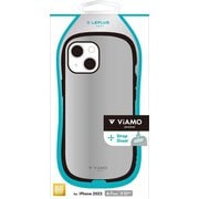 LN-IA22VMPKSV [iPhone 14 Plus用 耐衝撃ハイブリッドケース 「ViAMO personal」 メタルシルバー]