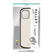 LN-IA22PLBWH [iPhone 14 Plus用 超軽量・極薄・耐衝撃ハイブリッドケース 「PALLET AIR BAND」 ホワイトベージュ （スマホバンド付属）]