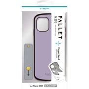 LN-IA22PLBLV [iPhone 14 Plus用 超軽量・極薄・耐衝撃ハイブリッドケース 「PALLET AIR BAND」 ラベンダー （スマホバンド付属）]
