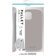 LN-IA22PLSGG [iPhone 14 Plus用 超軽量・極薄・耐衝撃ハイブリッドケース 「PALLET AIR STRAP」 グレージュ （ショルダーストラップ付属）]