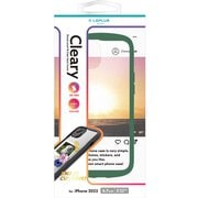 LN-IA22PLCGR [iPhone 14 Plus用 耐衝撃ハイブリッドケース 「Cleary」 ビリジアン]
