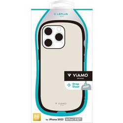 LN-IL22VMPWH [iPhone 14 Pro MAX用 耐衝撃ハイブリッドケース 「ViAMO personal」 ホワイトベージュ]