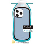 LN-IL22VMPLBL [iPhone 14 Pro MAX用 耐衝撃ハイブリッドケース 「ViAMO personal」 ライトブルー]