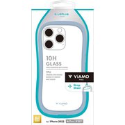 LN-IL22VMFLBL [iPhone 14 Pro MAX用 耐傷・耐衝撃ハイブリッドケース 「ViAMO freely」 ライトブルー]