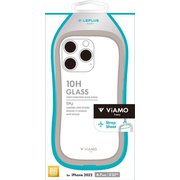 LN-IL22VMFBG [iPhone 14 Pro MAX用 耐傷・耐衝撃ハイブリッドケース 「ViAMO freely」 ベージュ]