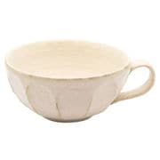 美濃焼 カネコ小兵 輪花 スープカップ 白練 555-0081