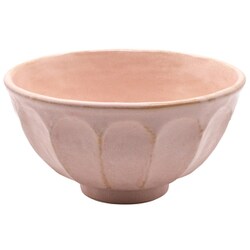 美濃焼 カネコ小兵 輪花 丼 桃練 555-0213