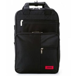 ビジネスリュック SAXON 300D 3wayビジネスリュック A4ファイル対応 マチ拡張 撥水 ブラック SWAN-5174N