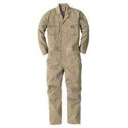 D-766 [Dickies T/Cストレッチ ツナギ カーキ S]