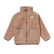 ボアジャケット MINI ROXY WAVES ZIP TZP224083 BGE 120サイズ [アウトドア ジャケット キッズ]
