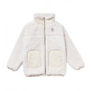 ボアジャケット MINI ROXY WAVES ZIP TZP224083 NAT 130サイズ [アウトドア ジャケット キッズ]