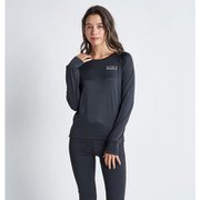 BIG ON L/S RLT224545 BLK Sサイズ [ランニングウェア シャツ レディース]