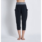 MY 1ST ROXY LOOSE PANTS RPT224510 BLK Mサイズ [フィットネス ヨガ パンツ レディース]