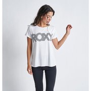 AGAIN & AGAIN RST224538 WHT Mサイズ [ランニングウェア シャツ レディース]
