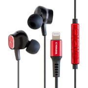 ライトニング直結イヤホン レッド JKEY30RD