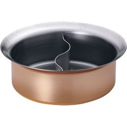 TKG 銅メッキ IHしゃぶしゃぶ鍋27cm（中仕切付） QSY9401