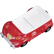 メラミンお子様ランチ皿 オープンカー消防車（赤） RLVO705
