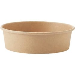 HEIKO 食品容器 未晒ペーパーボウル 浅型 500ml 25個 4500009