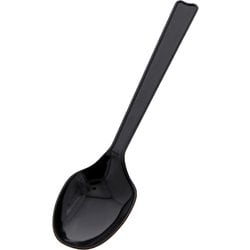 HEIKO プラスチックスプーン 黒 16cm 単袋 4513023
