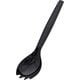 HEIKO プラスチックフォークスプーン 黒 16cm 単袋 4513025