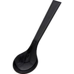 HEIKO プラスチックスプーン 黒 12.3cm 単袋 4513026