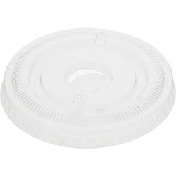 HEIKO 透明カップ A-PET 平フタ 85mm口径用 C穴付き 4525024