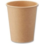 4535995 [HEIKO ペーパーカップ アイス・ホット兼用 未晒 8オンス（最大約295ml） 50個]