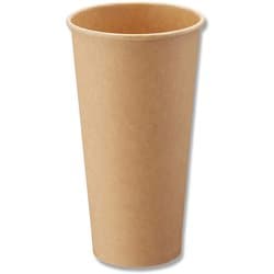HEIKO ペーパーカップ アイス・ホット兼用 未晒 20オンス（最大約605ml） 25個入り 4535998