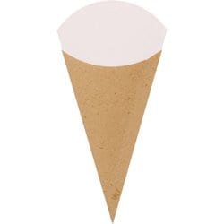 HEIKO 三角ポテト袋 クラフトナチュラル S 4738232