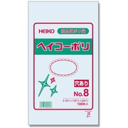 6612049 [HEIKO 規格ポリ袋 ヘイコーポリ 03 No.8 穴あり]