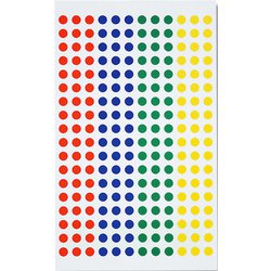HEIKO タックラベル φ5 No.648 4色アソート 7062136