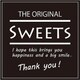 HEIKO ギフトシール Sweets スクエアブラック 7062310