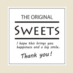 HEIKO ギフトシール Sweets スクエアホワイト 7062311